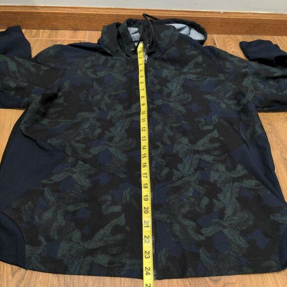 ZYIA Active Womens Evening Paradise Mesh Jacket Size XL Blue Green Full Zip Hood - Picture 10 of 12